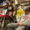 Mark Sullivan, a Foxborough town selectman, in his garage with his son Seamus, explains how the standoff over the casino is ripping his town apart, as he laments that the drama is bound to drag on at least another six months.